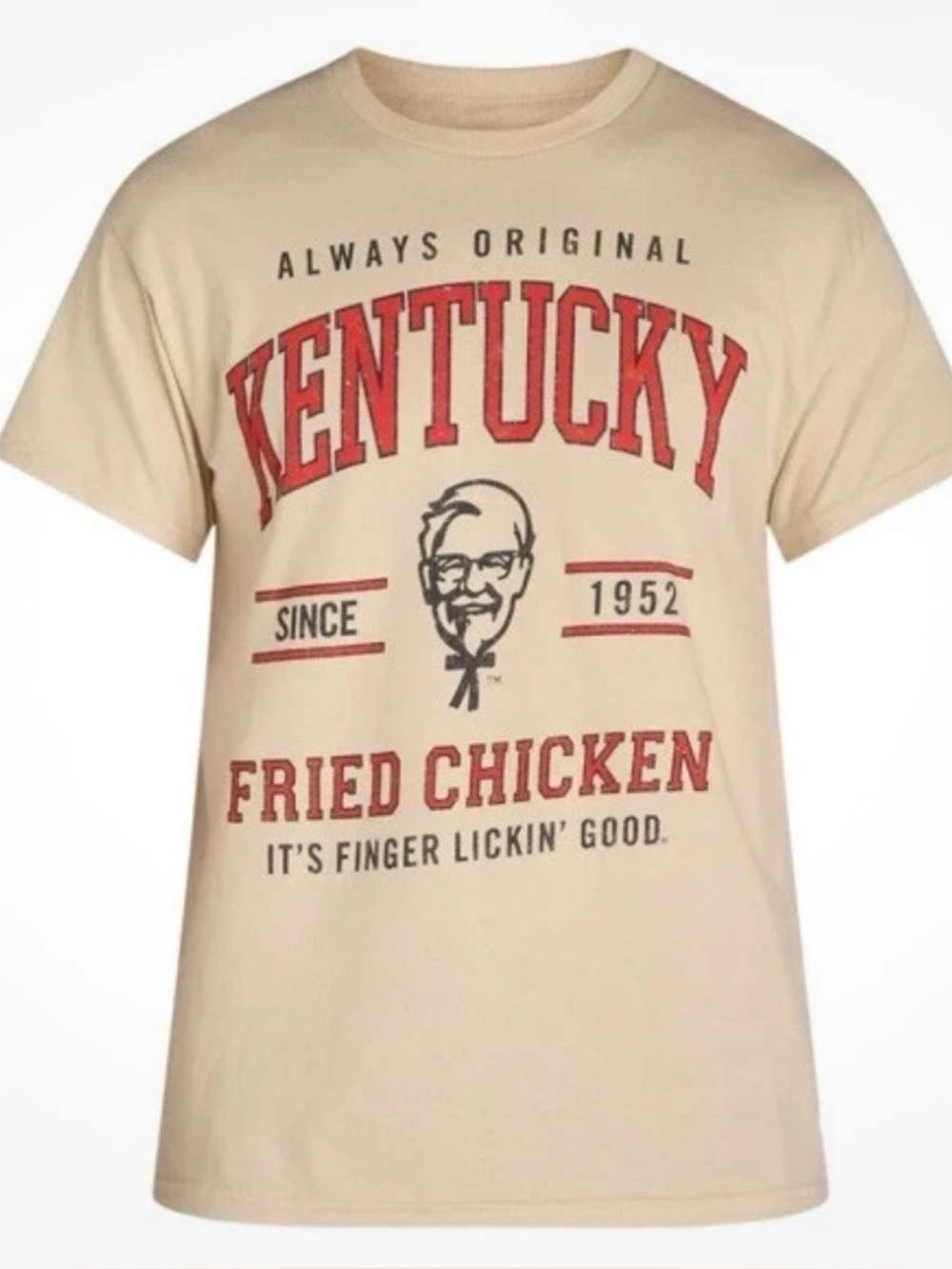 KFC Kentucky Fried Chicken Men’s Graphic T-Shirt Sand Medium M